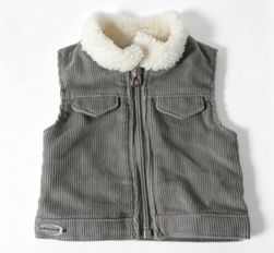 #171 【A zip-front corduroy vest】 Main image