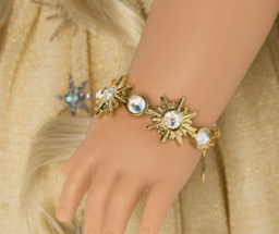 #169 【 golden metal star bracelet】 Main image