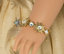 #169 【 golden metal star bracelet】