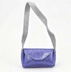 #24 【Shiny Purple Crossbody Purse Single Shoulder Bag FOR 18'' doll】 Main image
