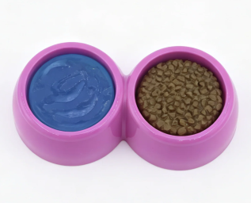 #9 【Double Pet Feeding Bowl Set with Food & Water Disc for 18'' doll】 Main image