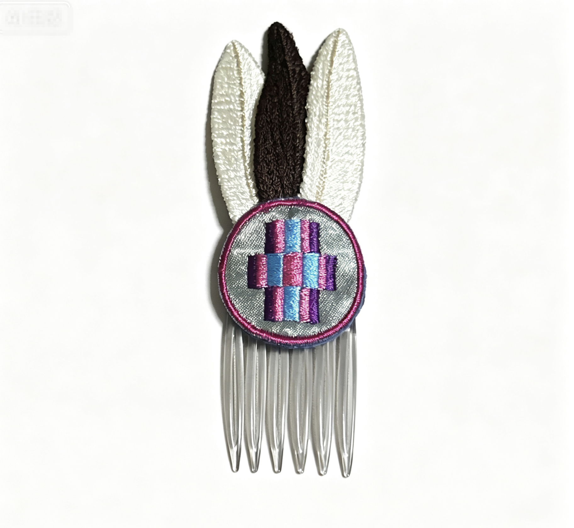 【Pow-Wow of Today FEATHER HAIR COMB ONLY for 18" Doll】 Main image