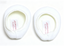 【A pair of white Ballet dance shoes for 18'' doll】