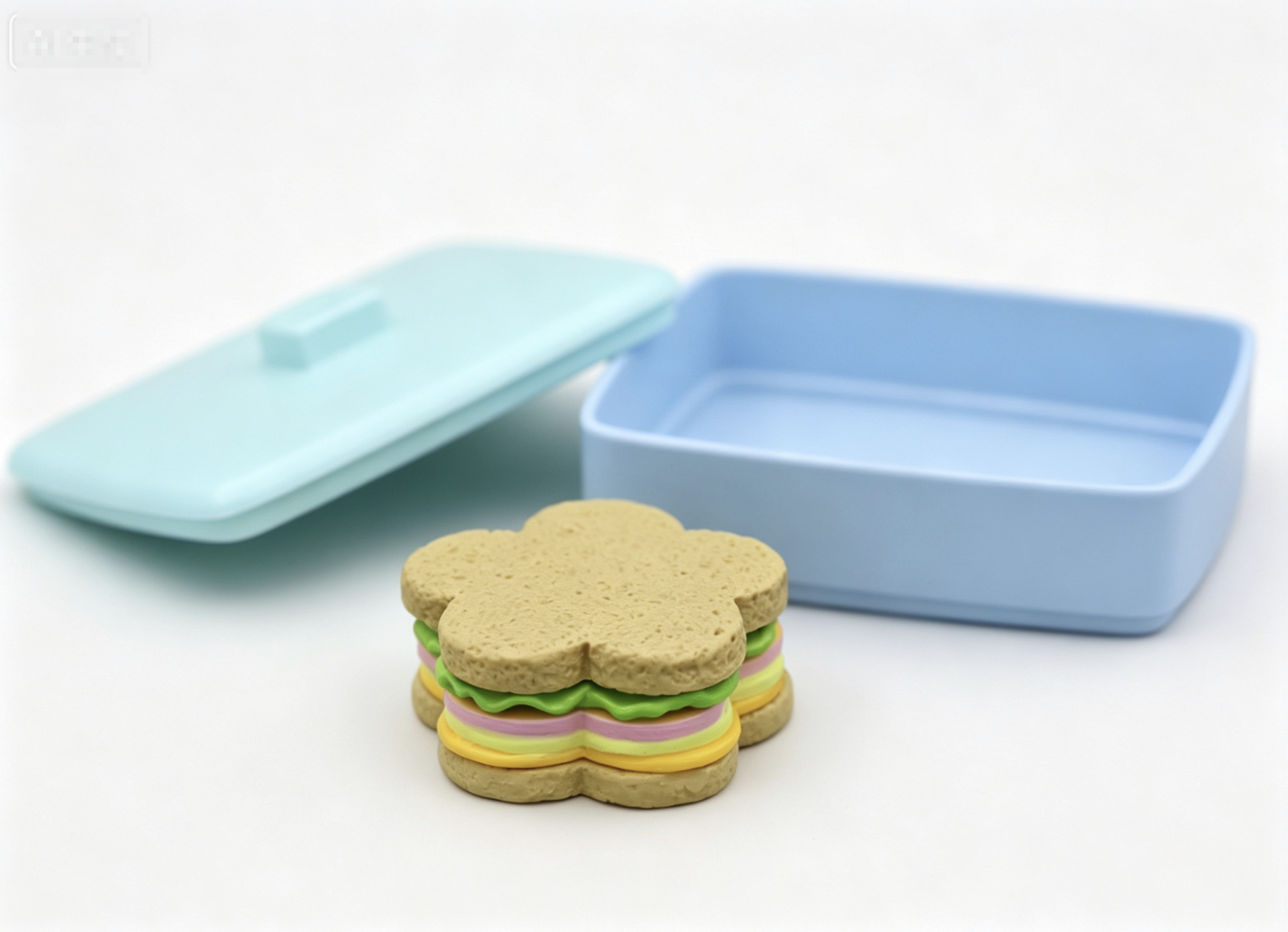 【A lunchbox & sandwich for 18'' doll Lunch Set Stackable】 Main image