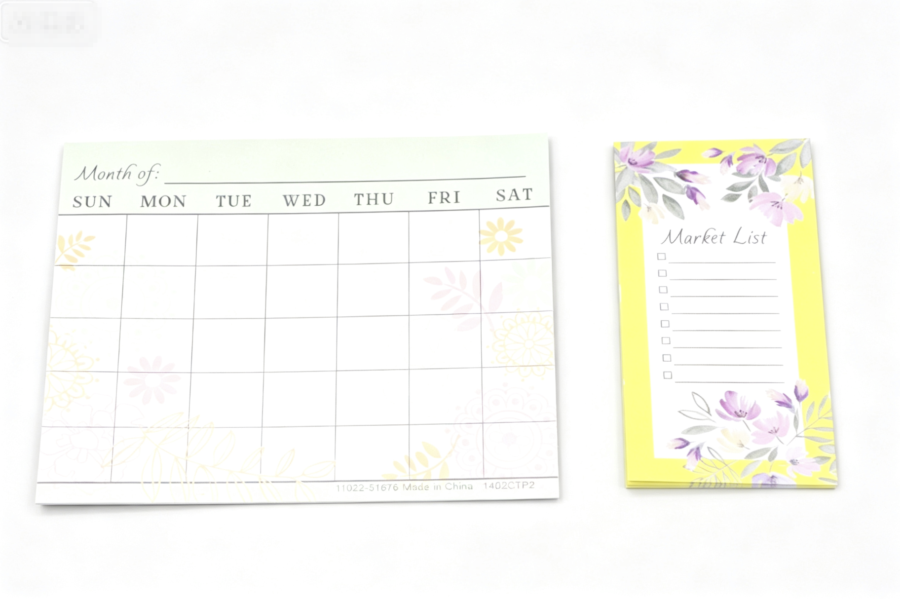 【Kitchen Paper grocery lists & meal-planning calendar for 18'' doll】 Main image