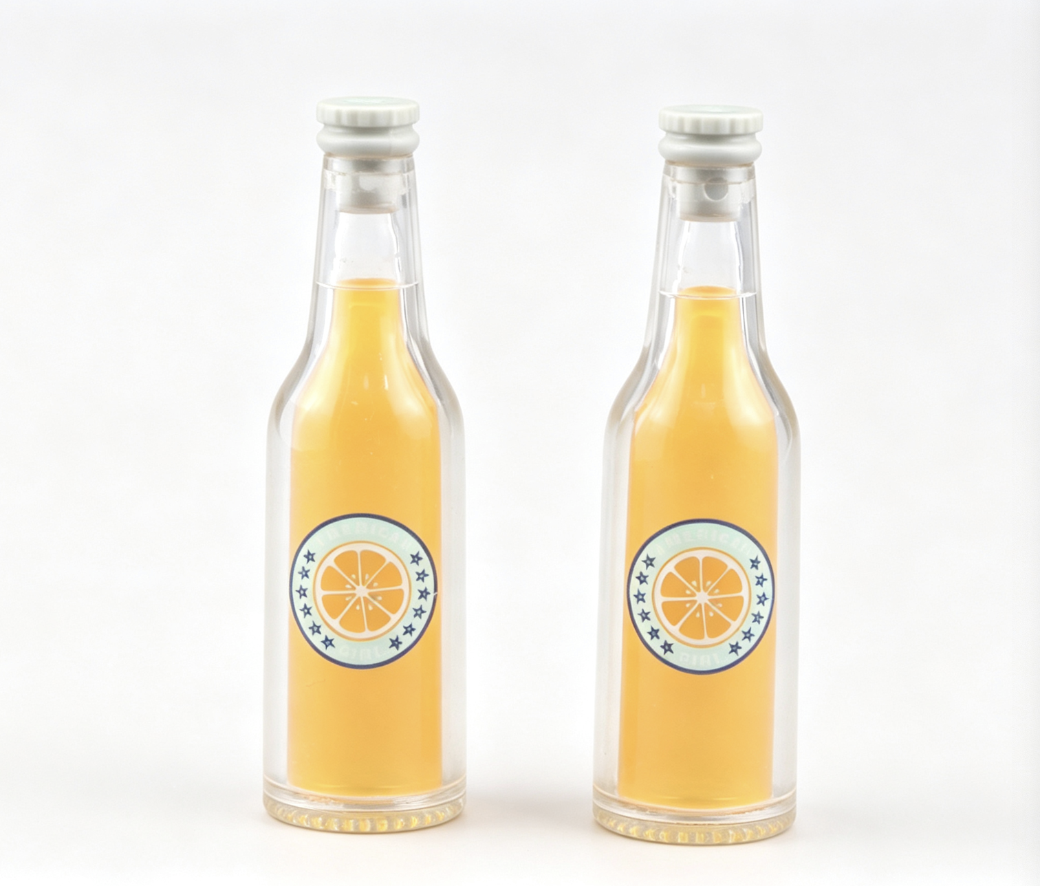 【2 bottles of orange soda for 18'' doll Summertime Treats】 Main image