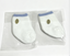 【2 pairs of white socks with blue Trim for 18'' doll meet outfit】