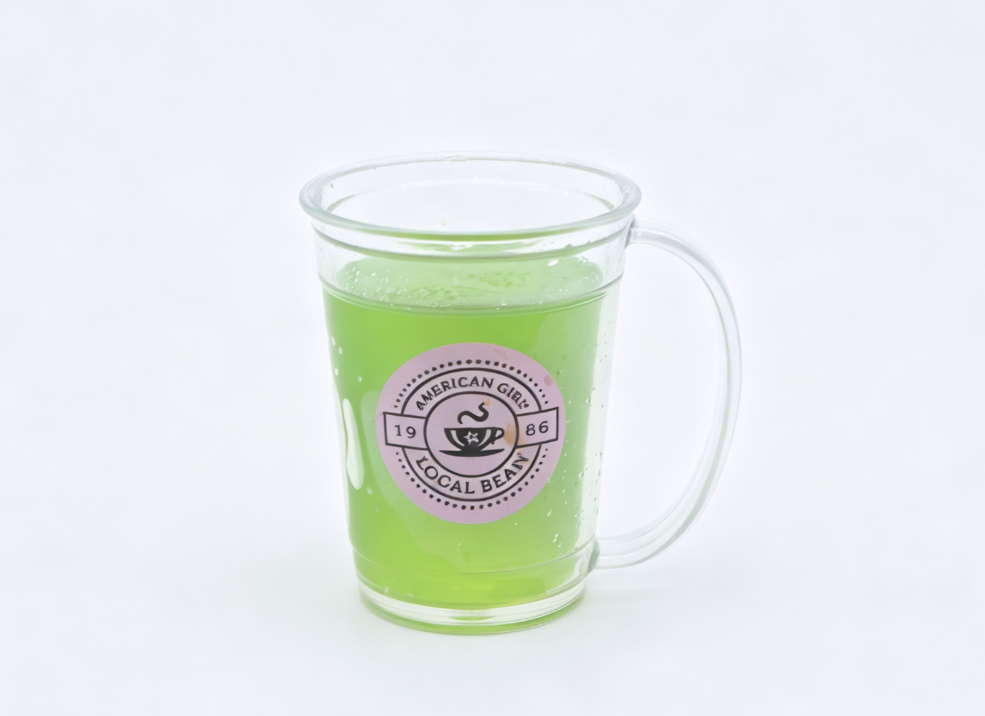 【 Local Bean Green Fruit Drink Cup for 18" Doll Coffee Shop】 Main image