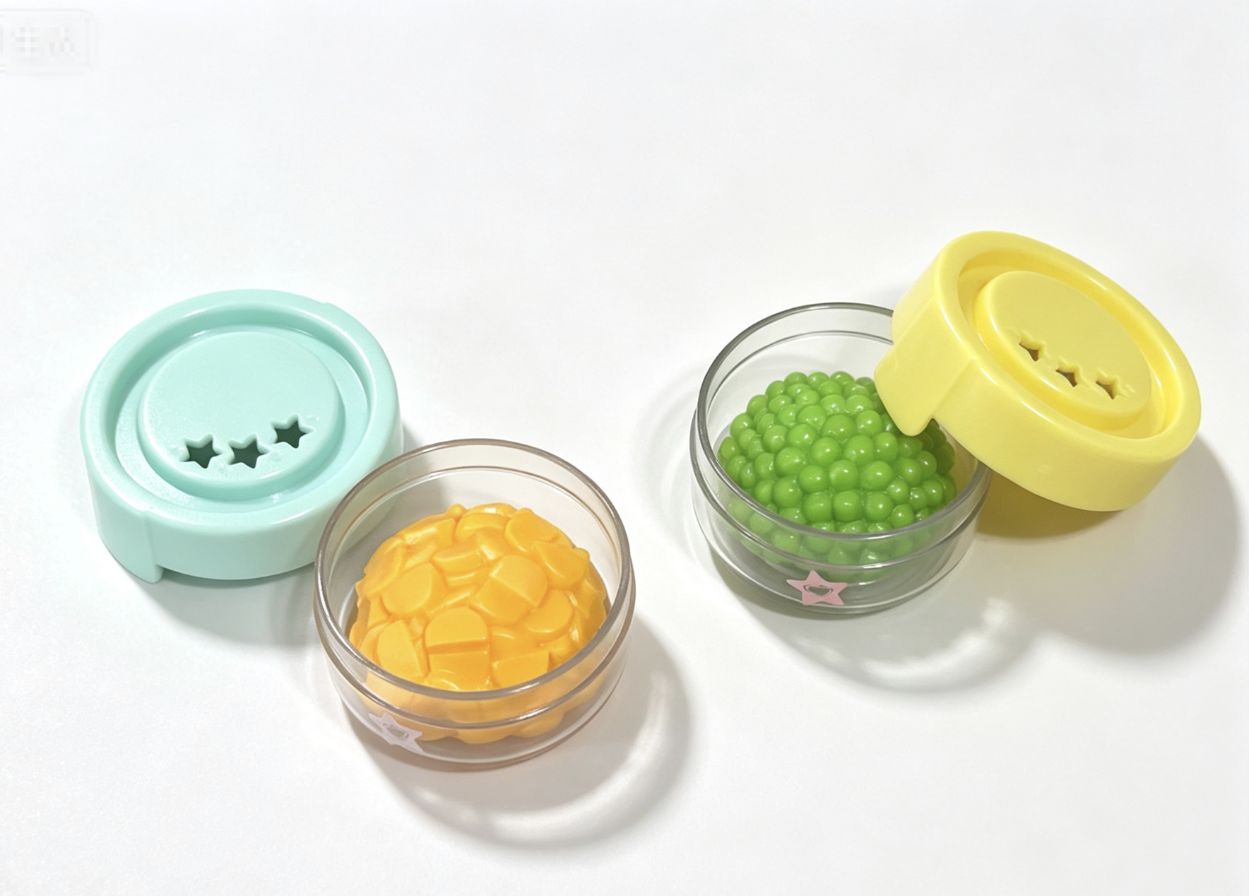 【Carrots and peas in containers with lids for 15'' doll Bottle-Warming Set】 Main image