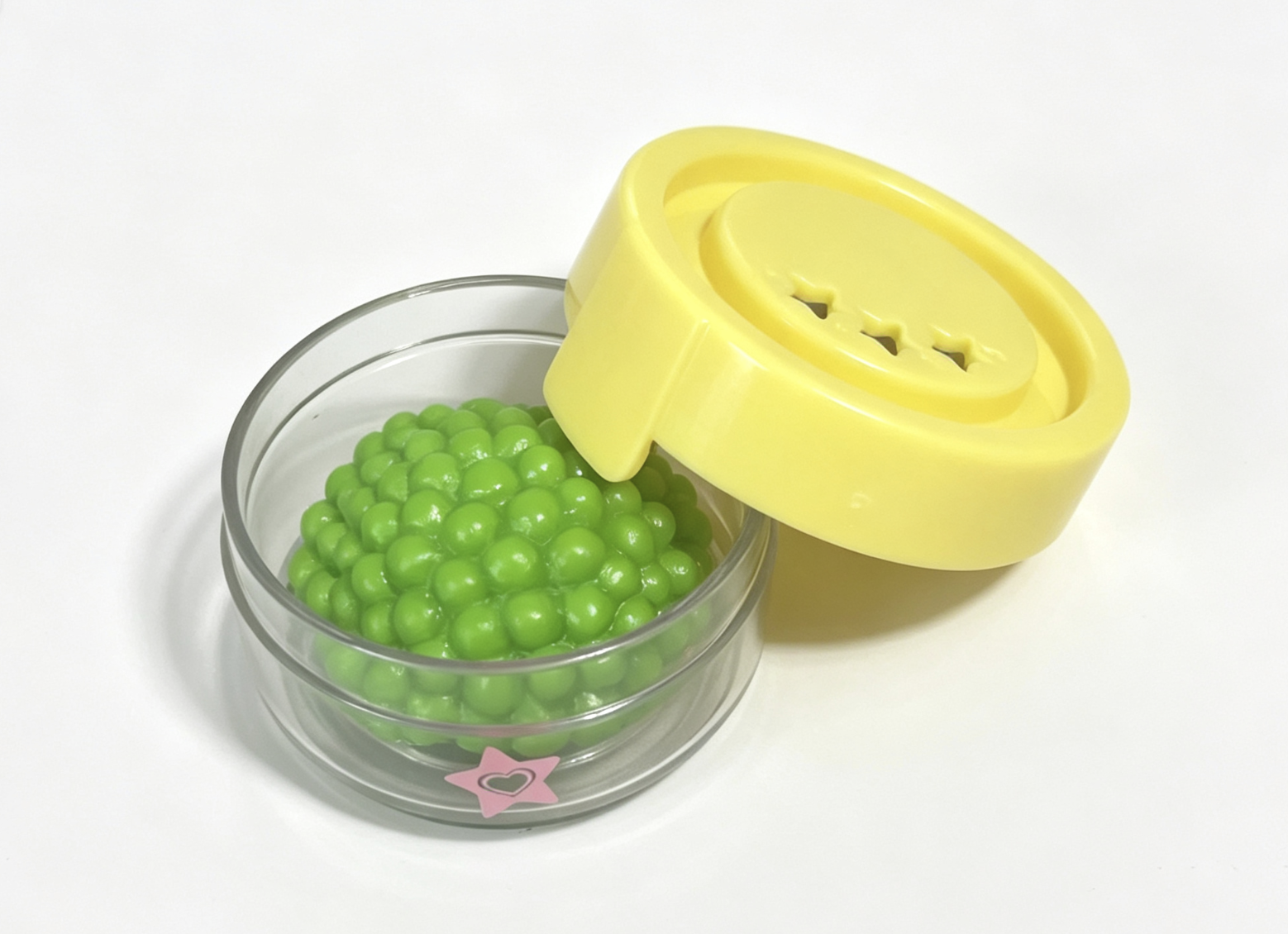 【Peas in containers with yellow lids for 15'' doll Bottle-Warming Set】 Main image
