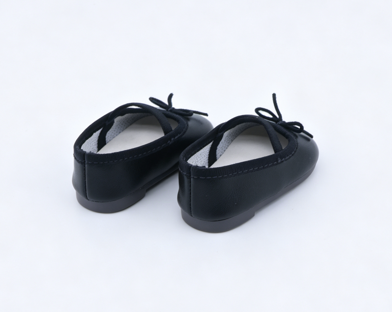【Black Mary Jane Shoes With Bow Strap For 18'' Doll Accessory】 Secondary image