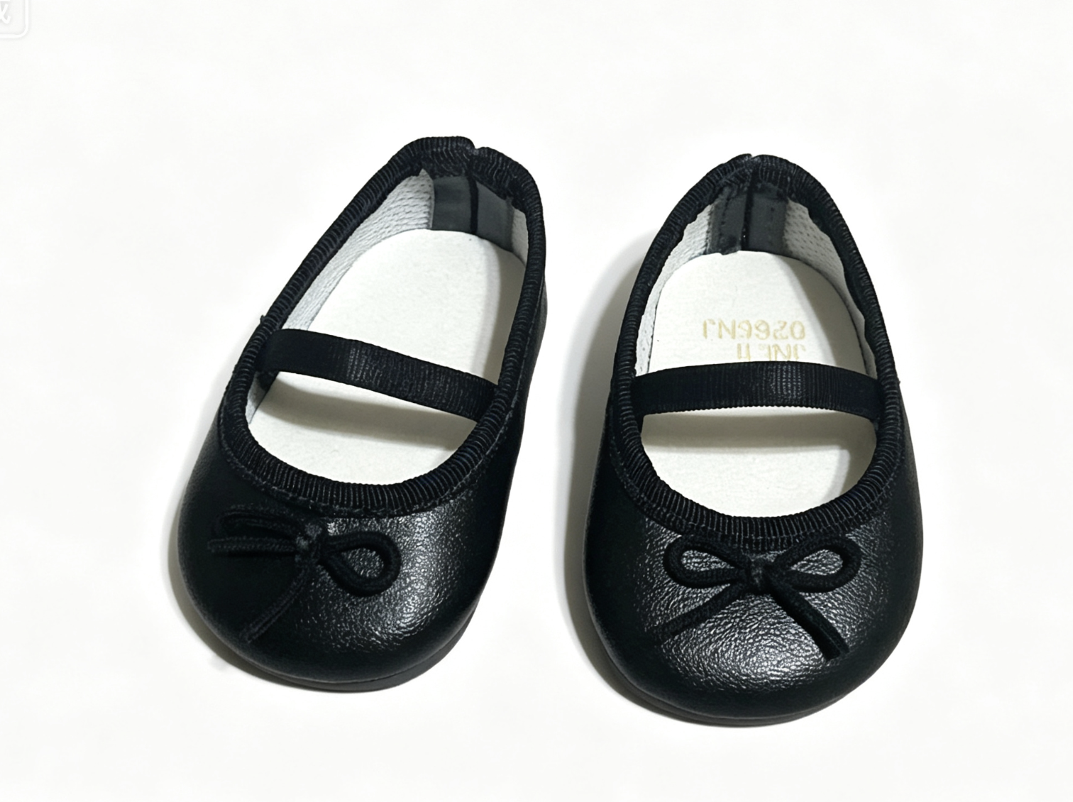 【Black Mary Jane Shoes With Bow Strap For 18'' Doll Accessory】 Main image