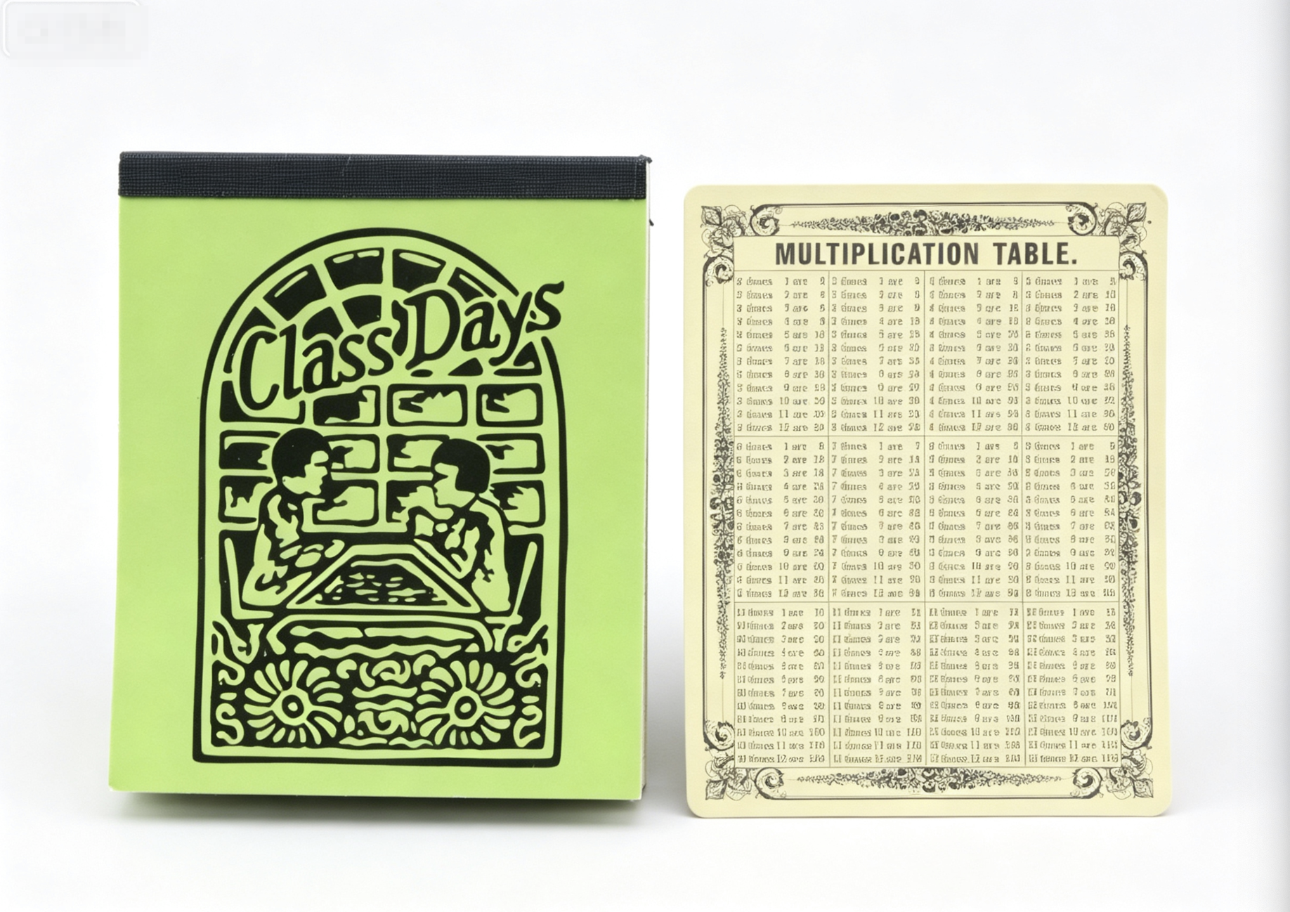 【green writing tablet & Chart for 18'' doll School Bag】 Main image