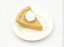 【A slice of pie on plate for 18'' doll dessert luau set】