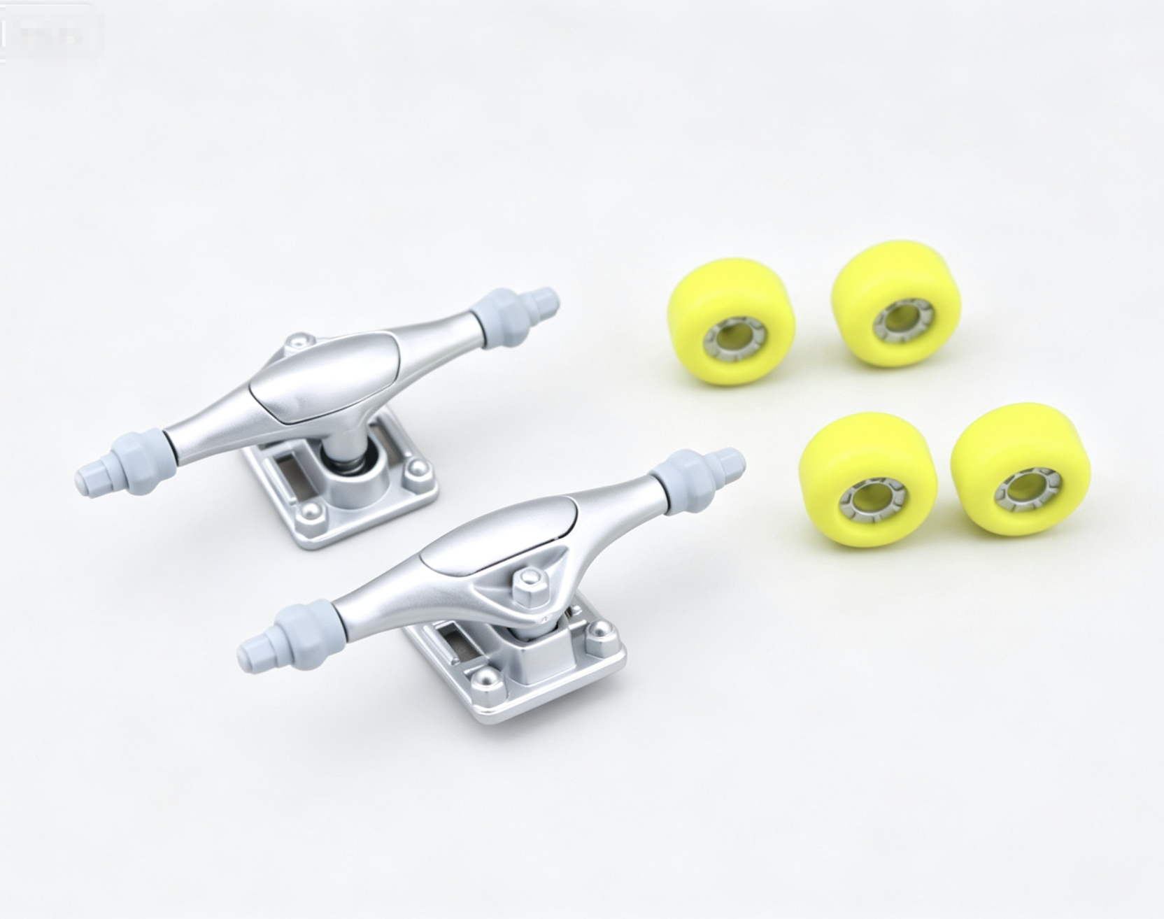 【2 Skateboard Trucks & 4 Wheels for 18'' doll Skate Park Set】 Main image