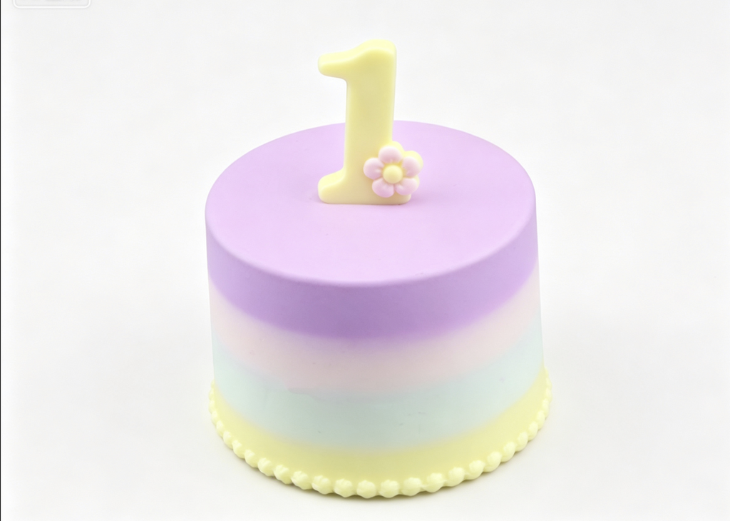 【Ombre Cake & candle from 1st Birthday Celebration】