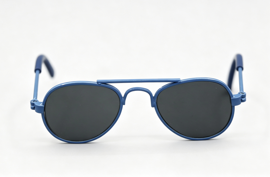 （third-party accessories）【A pair of fathion blue sunglasses fits 18'' doll glasses】