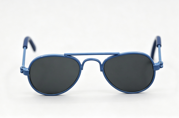 （third-party accessories）【A pair of fathion blue sunglasses fits 18'' doll glasses】