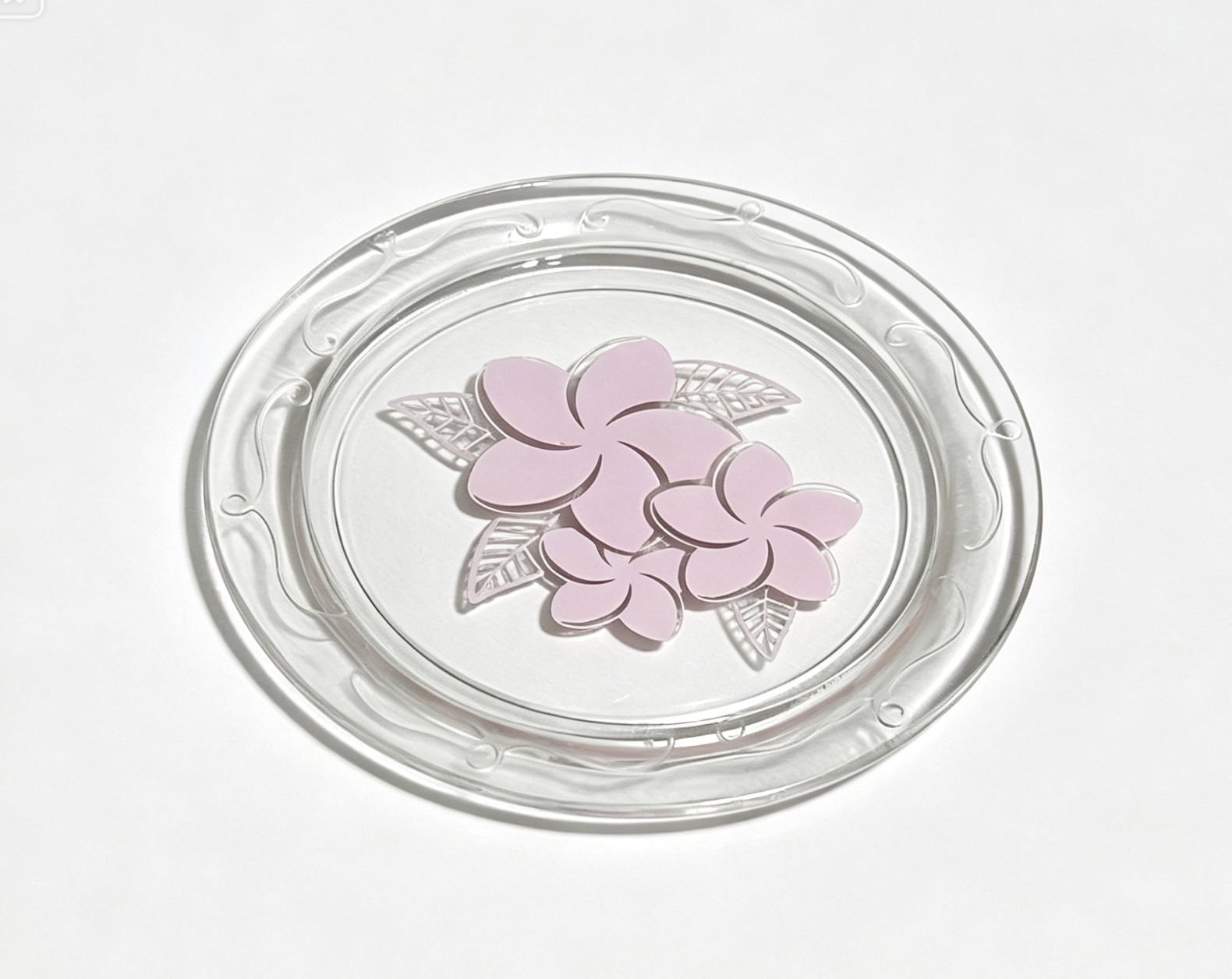 【A plate hibiscus flower from Luau set for 18'' doll】 Main image