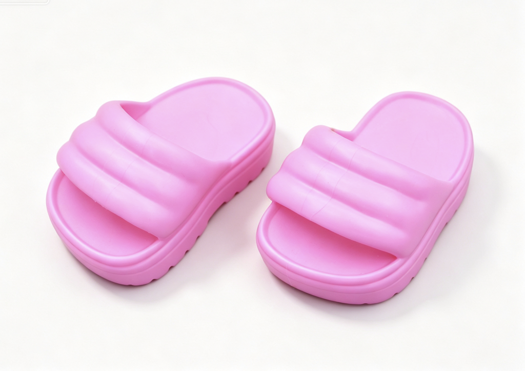 #353 【A pair of slide sandals for 18'' doll Gymnastics Practice School Day】