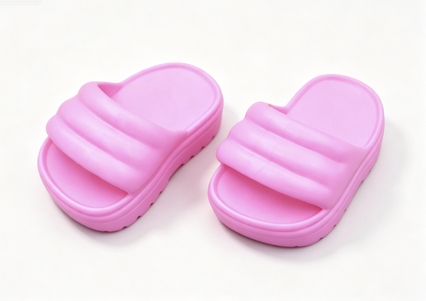 #353 【A pair of slide sandals for 18'' doll Gymnastics Practice School Day】