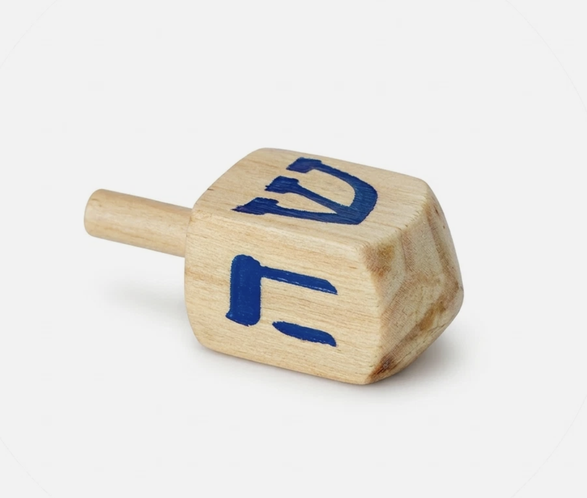 【Pretend Wooden Toy Dreidel for 18‘’ Doll Rubin Menorah & Dreidel Set 】 Main image