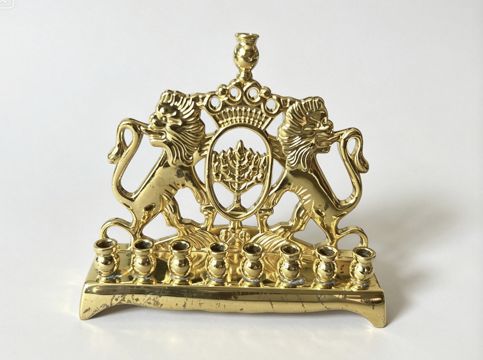 【A metal menorah for 18'' doll REBECA'S Menorah & Dreidel Set】 Secondary image
