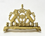 【A metal menorah for 18'' doll REBECA'S Menorah & Dreidel Set】