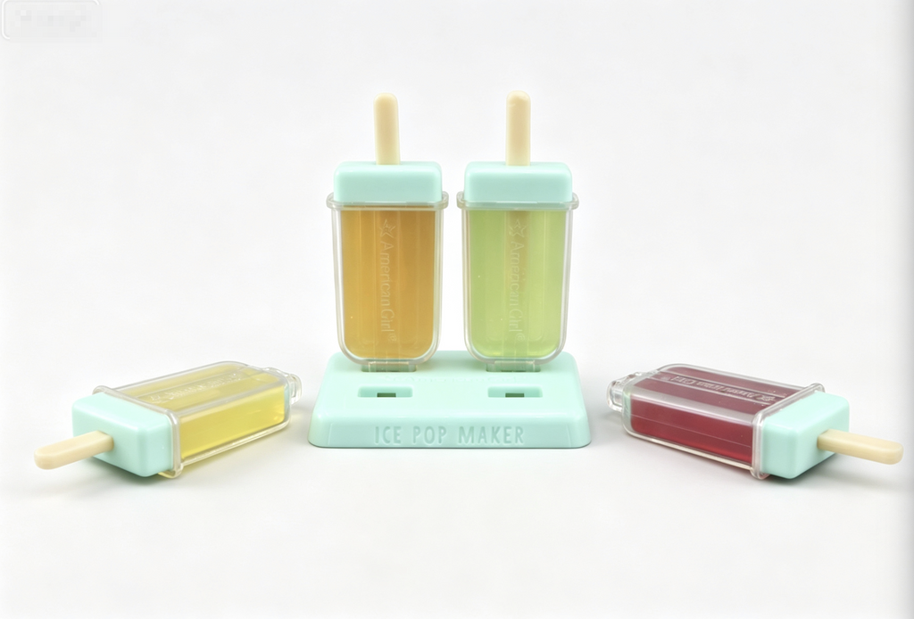 【 ICE POPS POPSICLES WITH MOLD for 18'' doll KITCHEN SET】