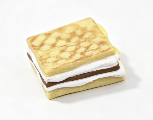 【A sandwich SMORES from Adventure Campfire Set for 18'' doll food】