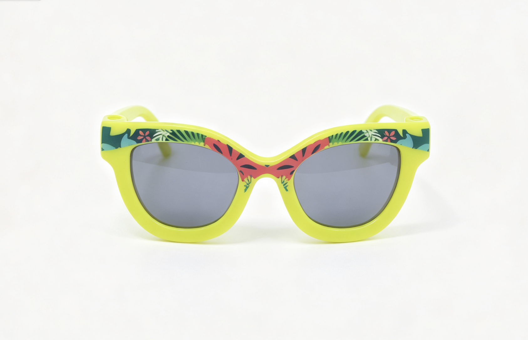 【Yellow Tropical Print Sunglasses for 18" Doll beach】 Main image