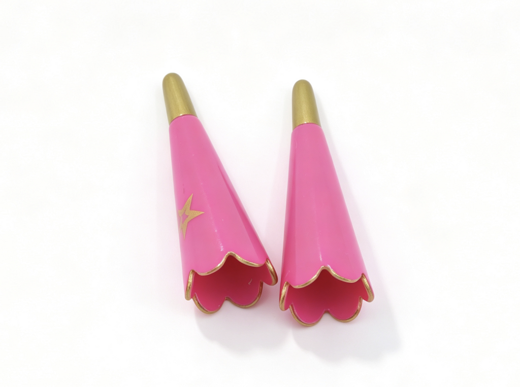 【2pcs Pink Party Horns Noisemakers for 18" Doll Noise Makers】