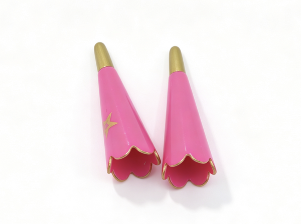 【2pcs Pink Party Horns Noisemakers for 18" Doll Noise Makers】