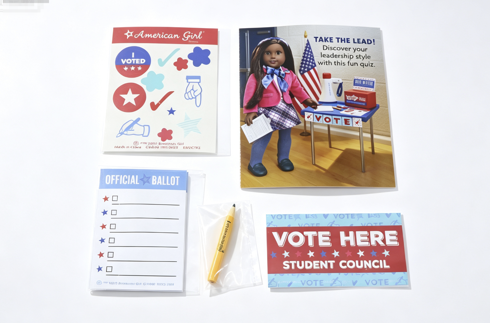 【Student Council Election Set Accessories for 18" Doll】 Main image