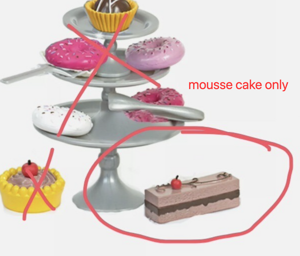 【Sophias Chocolate mousse torte fits 18'' Doll desserts mousse cake】