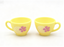 【2pcs yellow tea cup from WW GREENHOUSE for 14.5'' doll drinks】