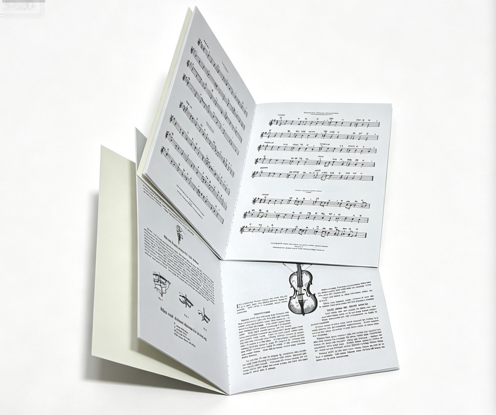 【Violin Sheet Music Books for 18‘’ Doll 2Pcs Doll Violin Practice & Christmas Song Book】
