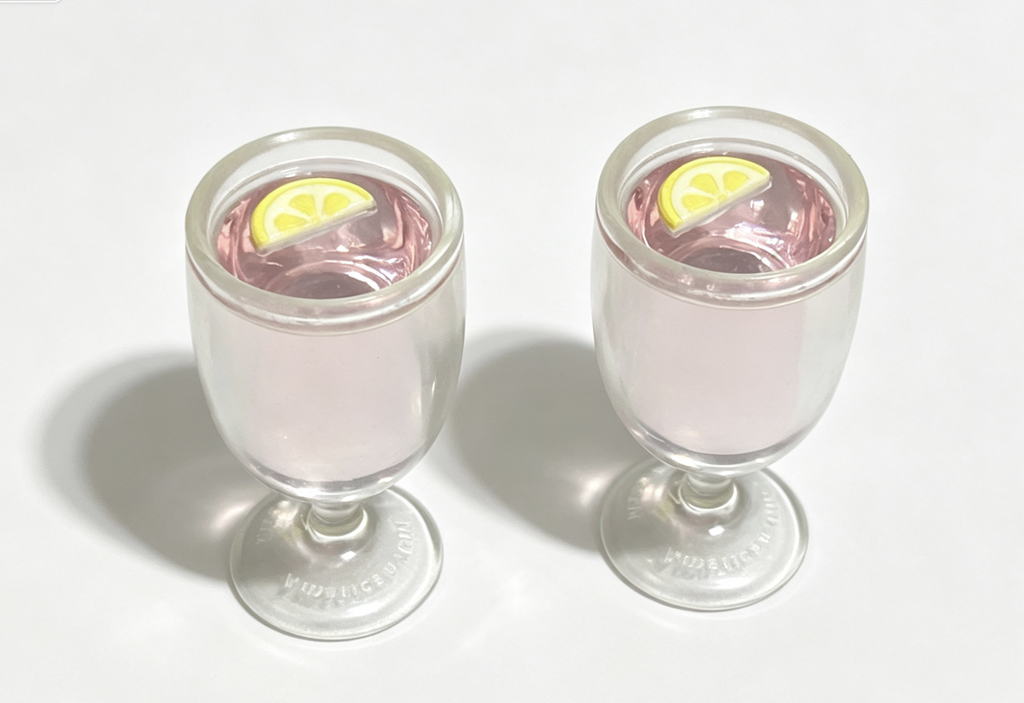 【2pcs Lemonade juice cup for 18" doll Party Treat Set】