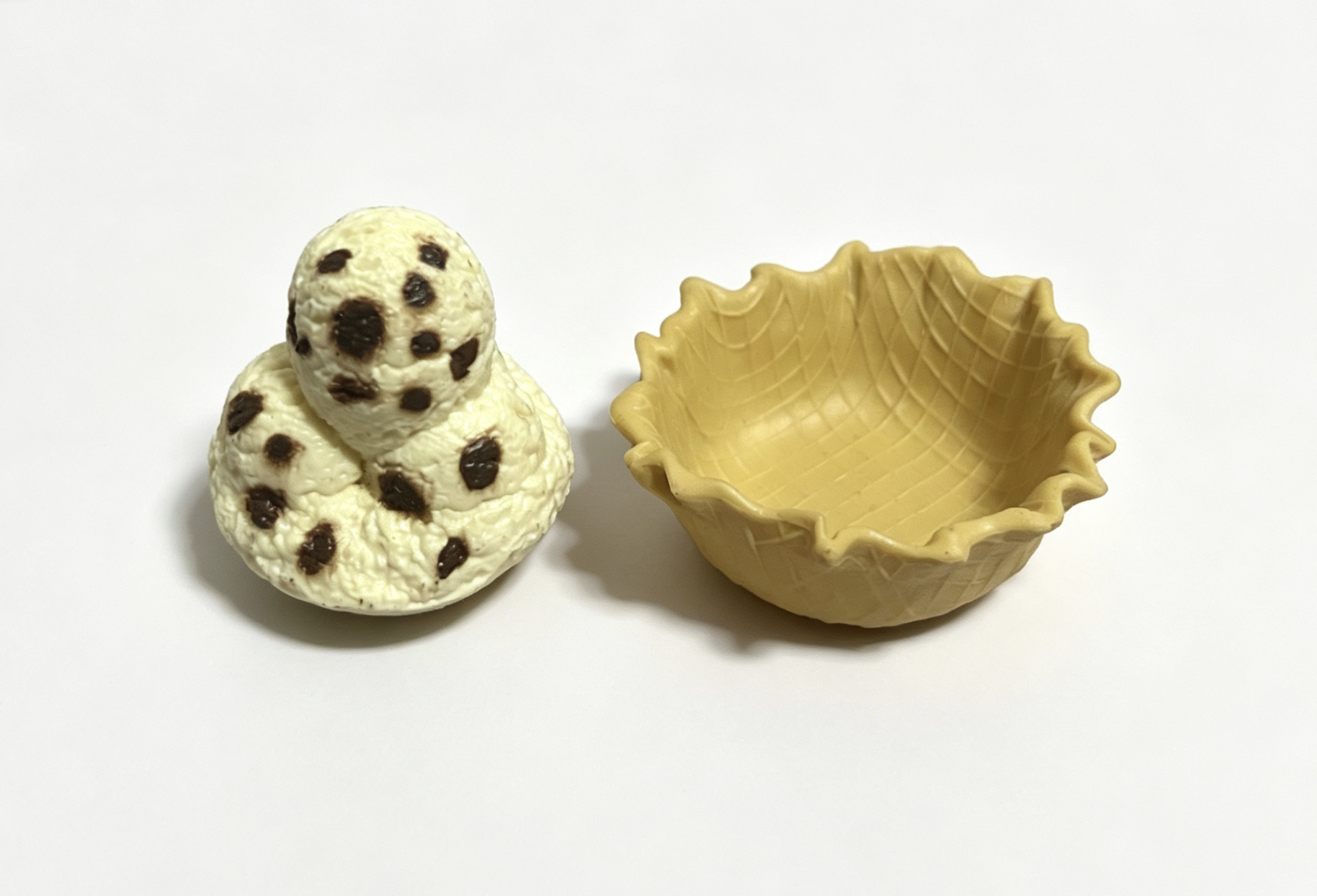 【A waffle bowl scoops for 18'' doll Splendid Waffle Cone Set】 Secondary image