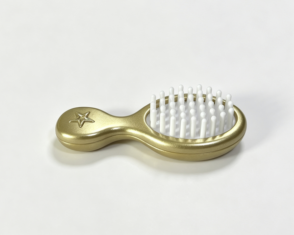 【Golden Hair Brush For 18'' Doll Hair Styling Doll Accessories】