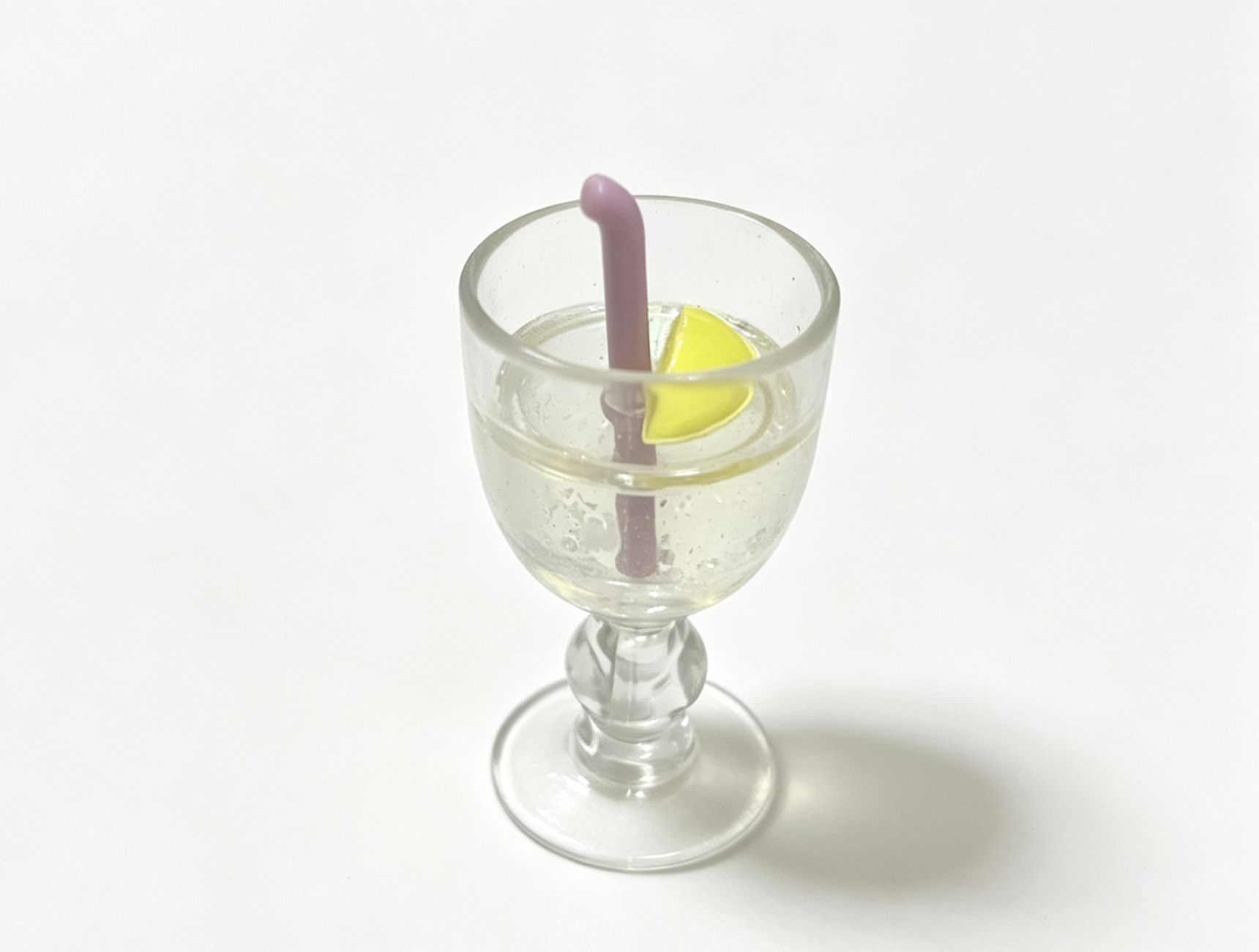 【Cup of lemonade juice straw for 18'' doll Spaghetti Dinner 】 Main image