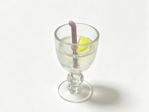 【Cup of lemonade juice straw for 18'' doll Spaghetti Dinner 】