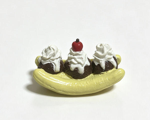 【ice cream banana split for 18'' doll diner dessert】Third-Party Products