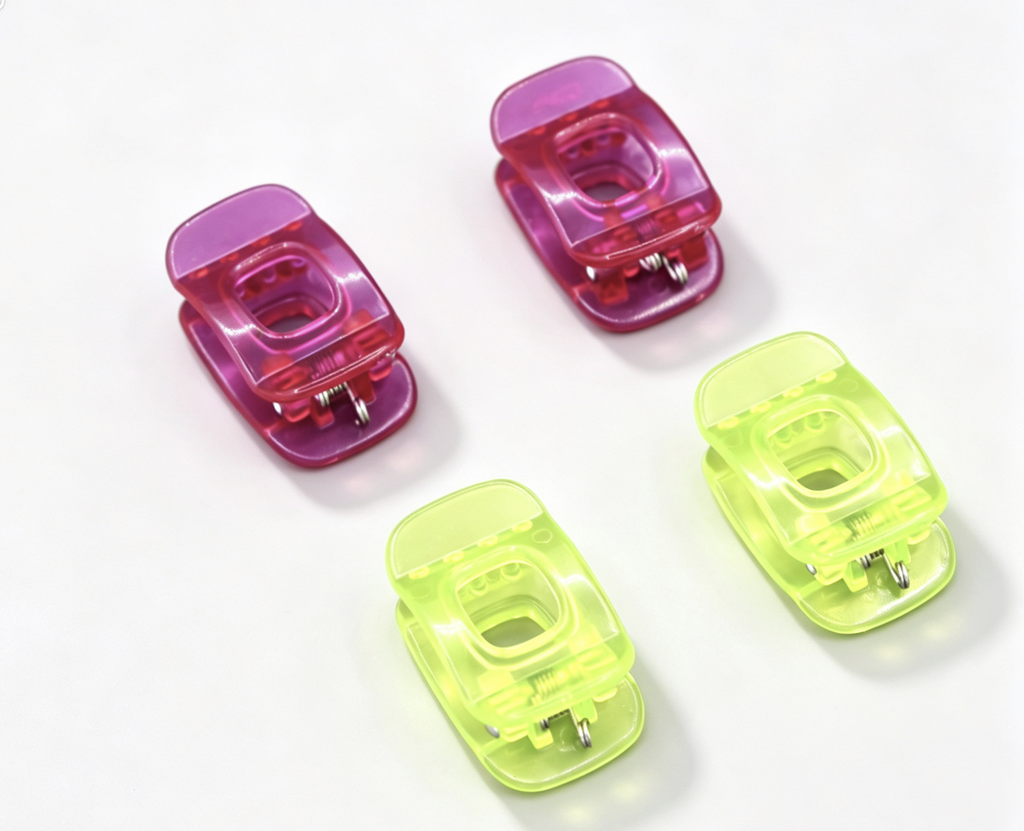 【Set 4 claw clips for 18'' doll BLUE HAIRSTYLING CADDY】