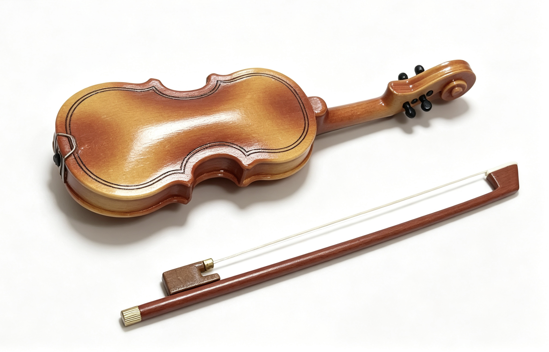 【Violin with Bow Musical Instrument Accessory For 18'' Doll】 Secondary image