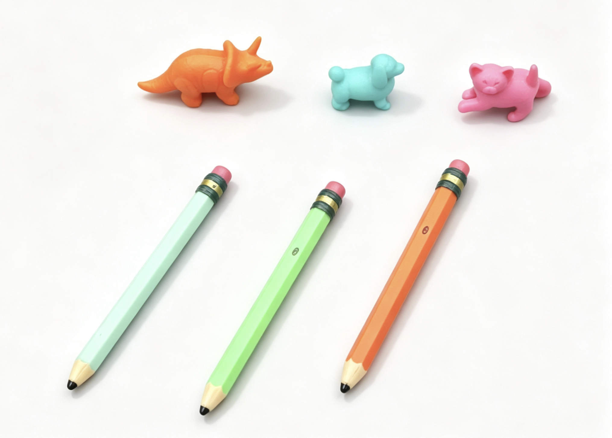【3pcs pencil & Eraser SET for 18'' doll Courtney’s School Supply】 Secondary image