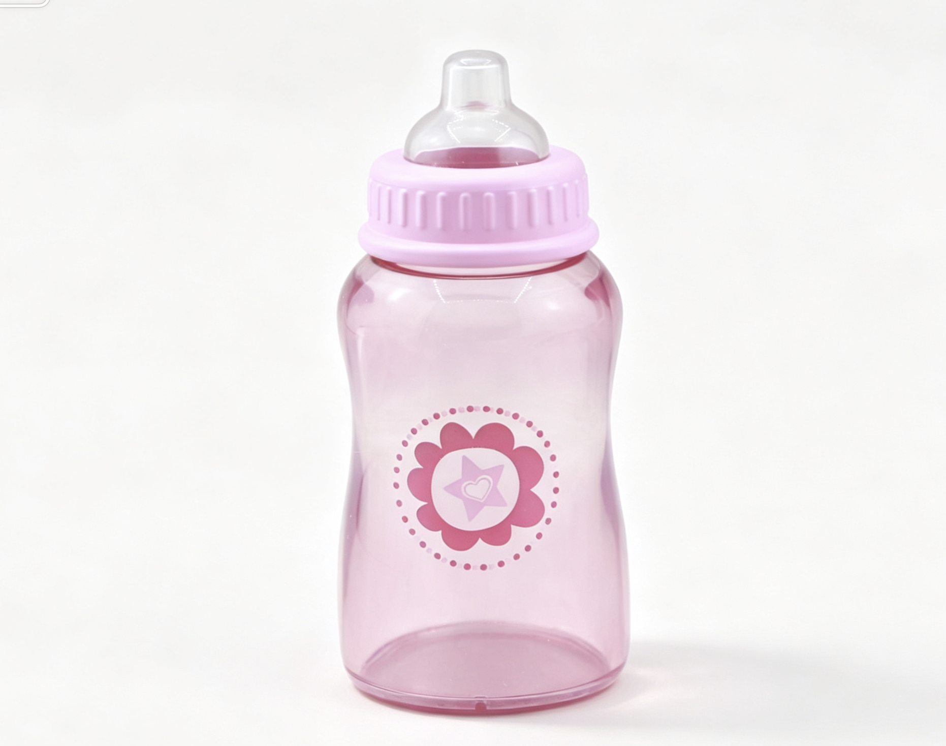 【A feeding BOTTLE Pink Star Flower for 15‘’ DOLL】 Main image