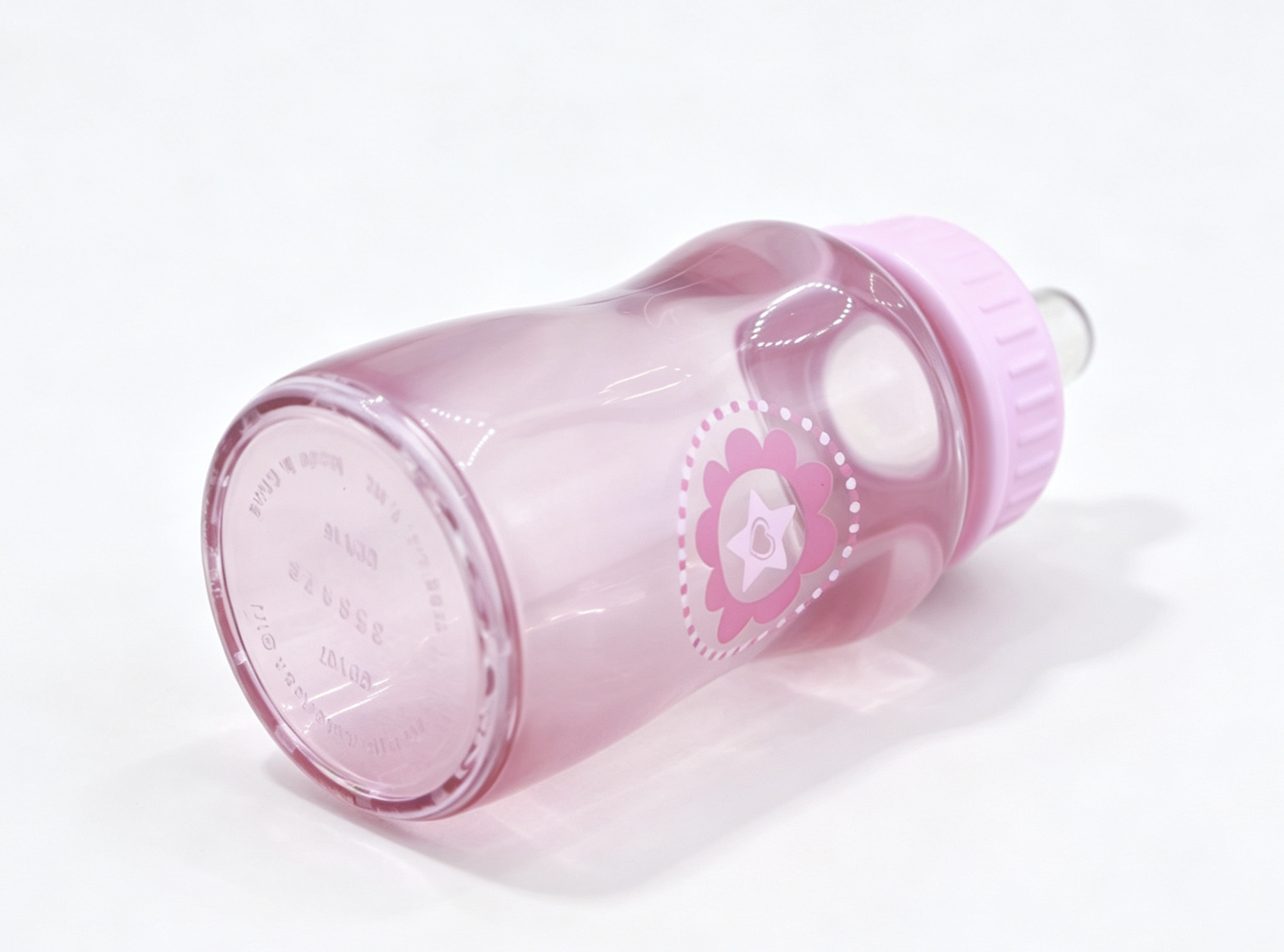 【A feeding BOTTLE Pink Star Flower for 15‘’ DOLL】 Secondary image