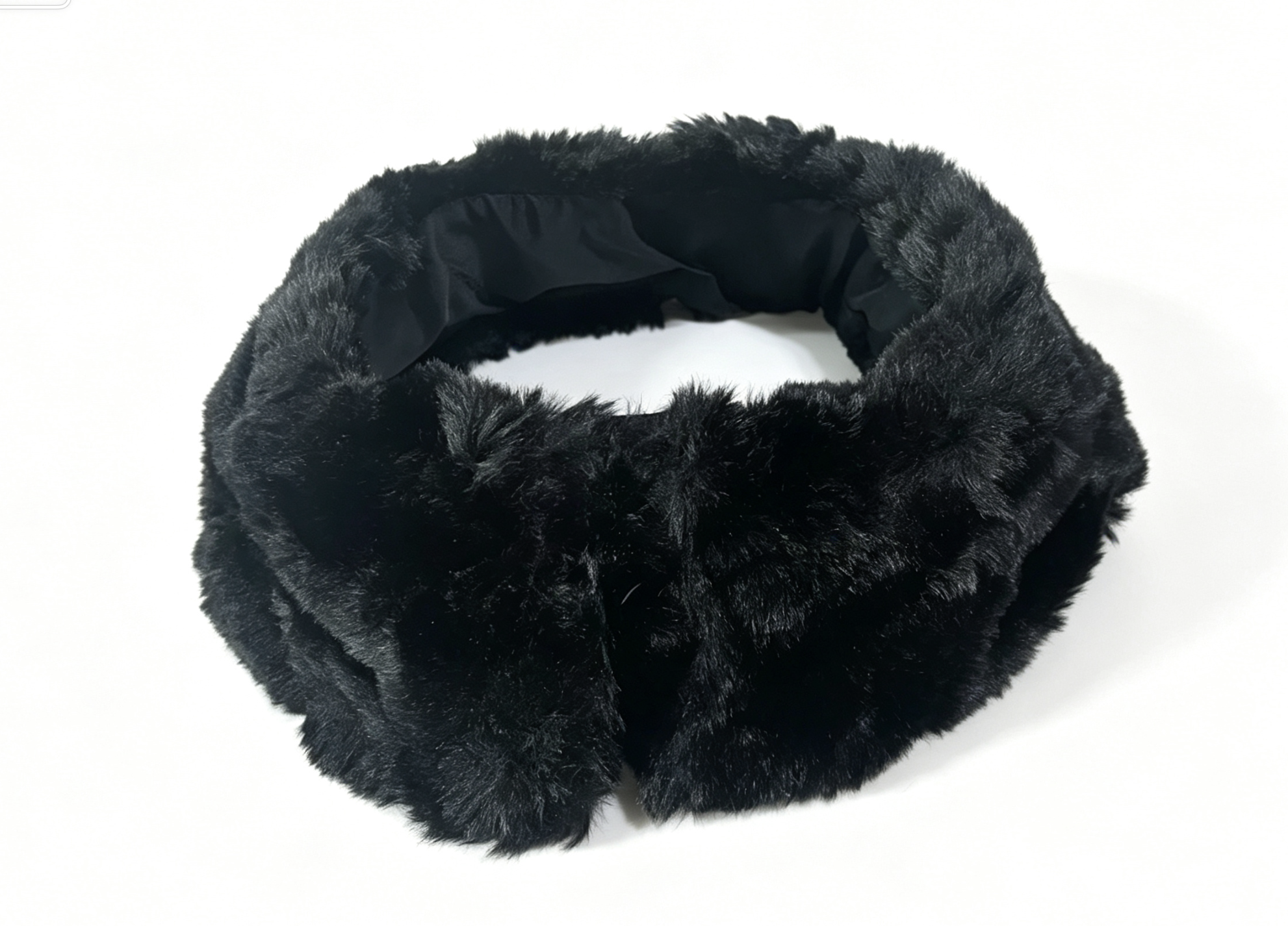 【Black Plush Fur Wrap Accessory For 18'' Doll Faux Fur Stole Shawl】 Secondary image