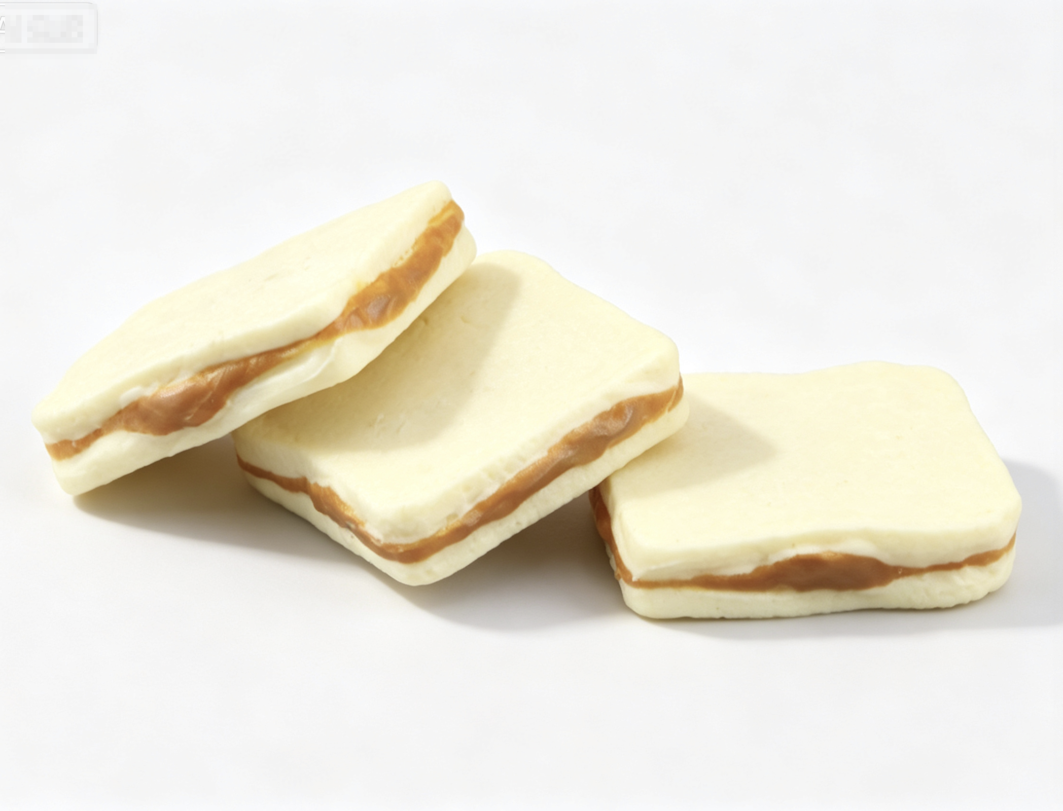 【3pcs Peanut Butter Sandwich for 18" Doll school Food Accessory】 Main image